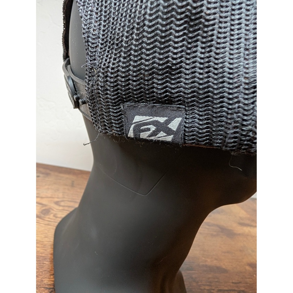 Vintage Honda Fly Racing Trucker Hat Mesh Snapback Black White Distressed Cap - Picture 6 of 8